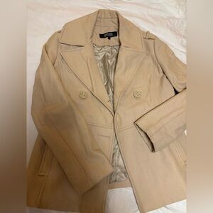 Cream Kenneth Cole Reaction pea coat